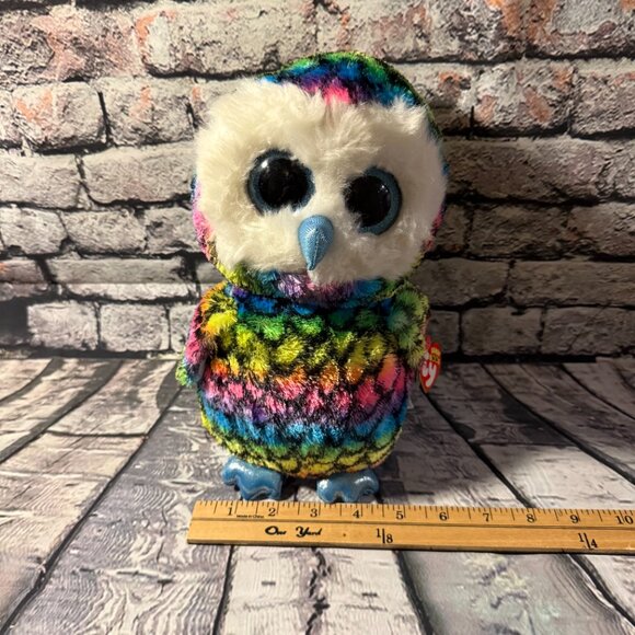 TY ARIA the OWL Beanie Boo Buddy Medium 10” Claire’s Exclusive/Retired - NEW - Picture 12 of 12